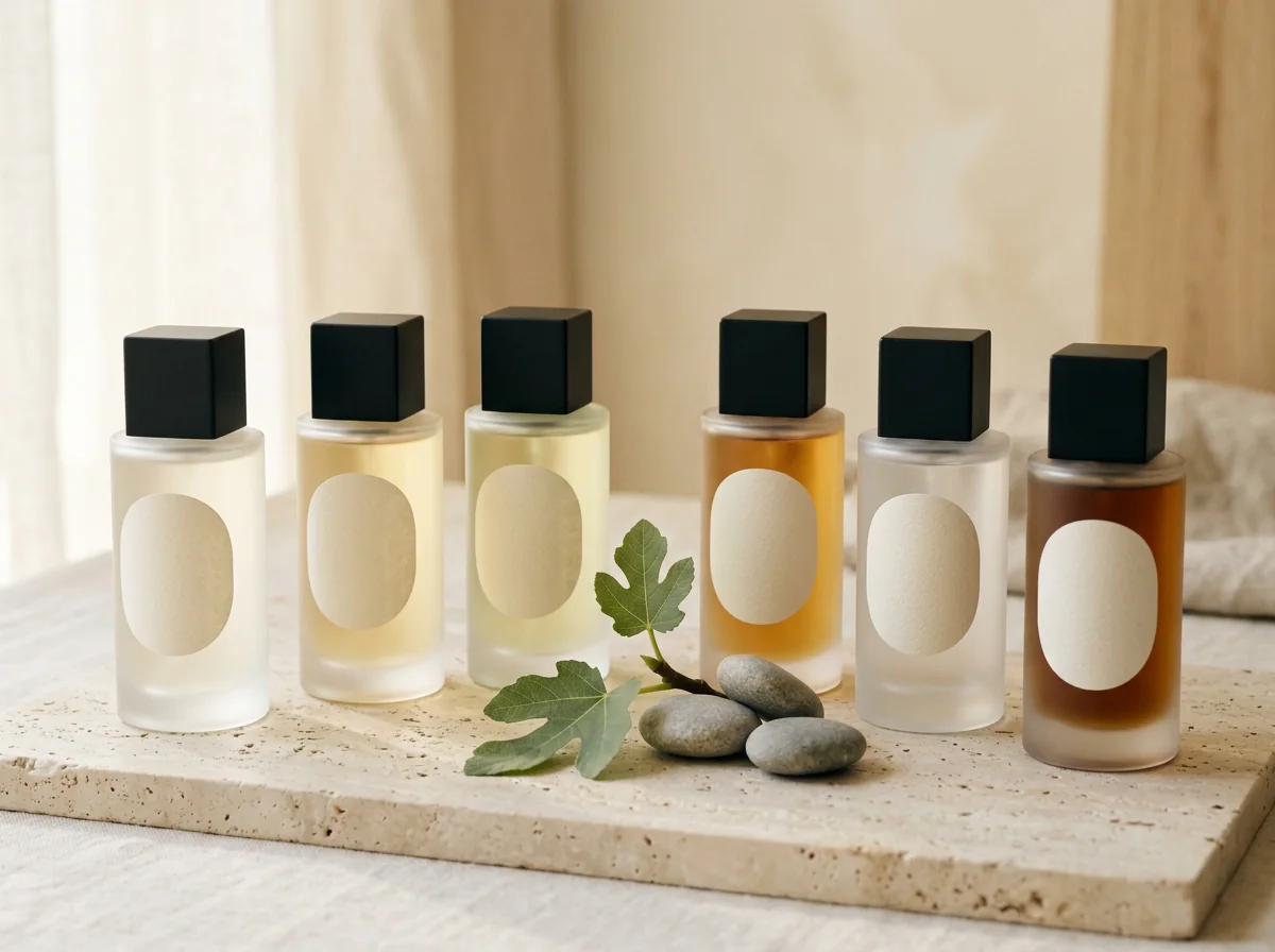 The six house scents in Discovery vials